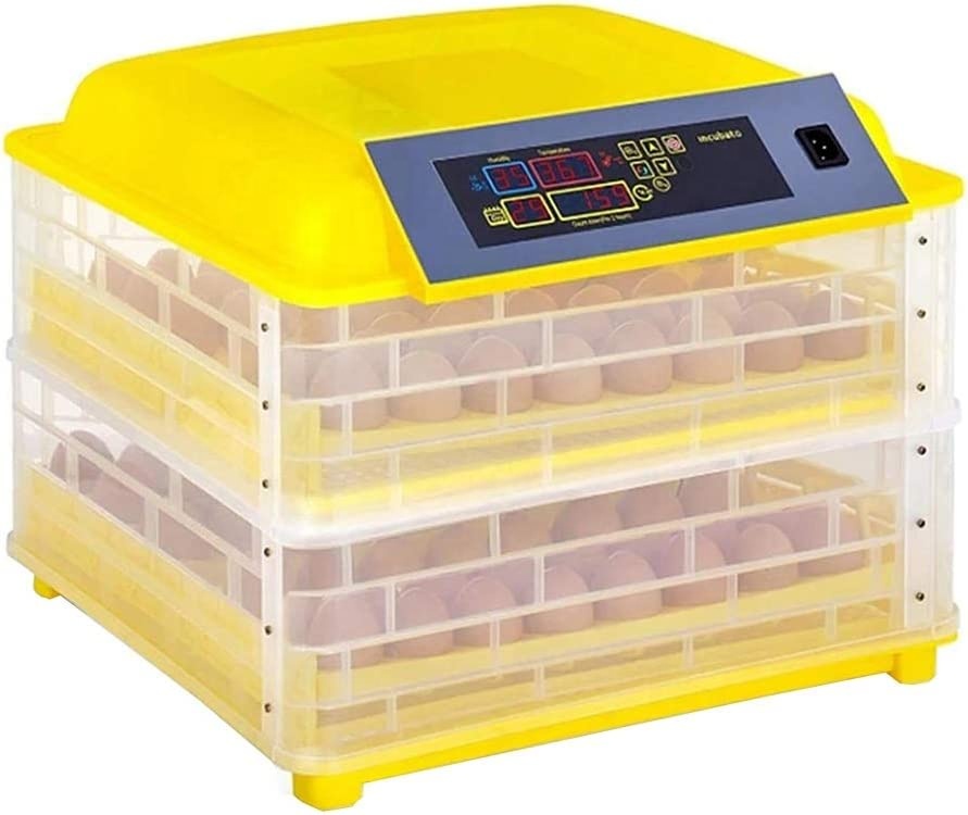 Poultry Incubator - Hühner-Eier-Inkubator Geflügel-Brutmaschine Mini Dual-Power Eierbrutkasten für
