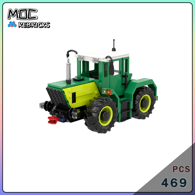 Farming And Agriculture Pdf - MOC Hochleistungs-4WD-Landwirtschaftstraktor-Bausatz Geländegängiges Farmtraktor-Transportfahrzeug-Modell Geschenk für